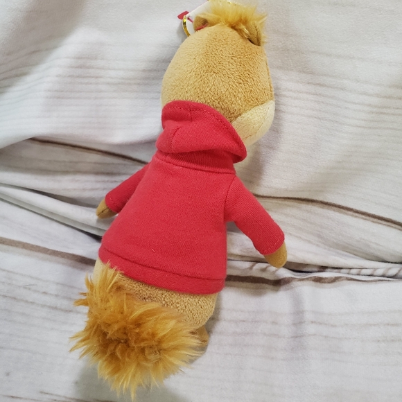 🌞SOLD🌞 TY Beanie Babies Alvin Chipmunk Plush Toy 6.5 Inch 2011 The Squeakquel - Picture 6 of 10